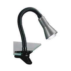 Straluma Klemplamp bureau/tafel zwart zilvergrijs> Klemlampen|Leeslampen