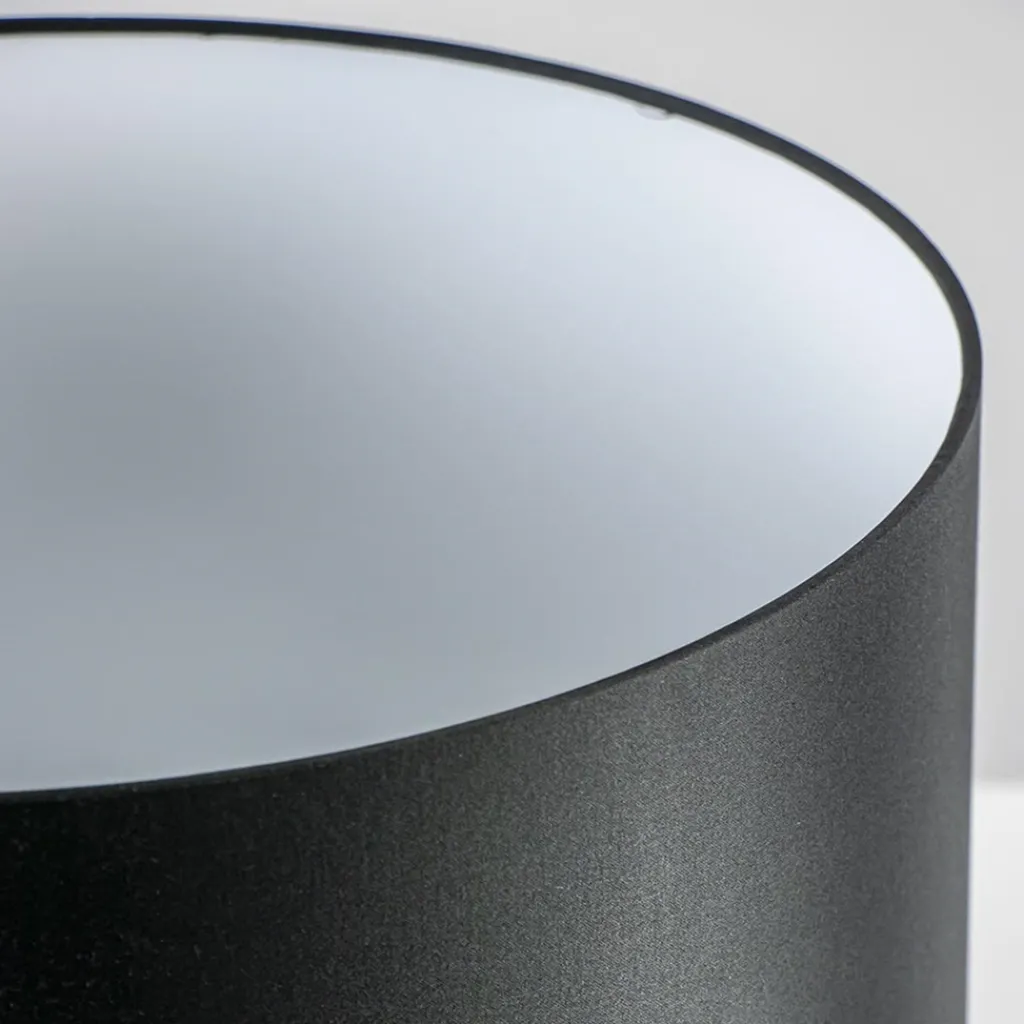 Straluma Lampenkap cilinder zwart met witte binnenzijde> Industriële Verlichting|Halverlichting