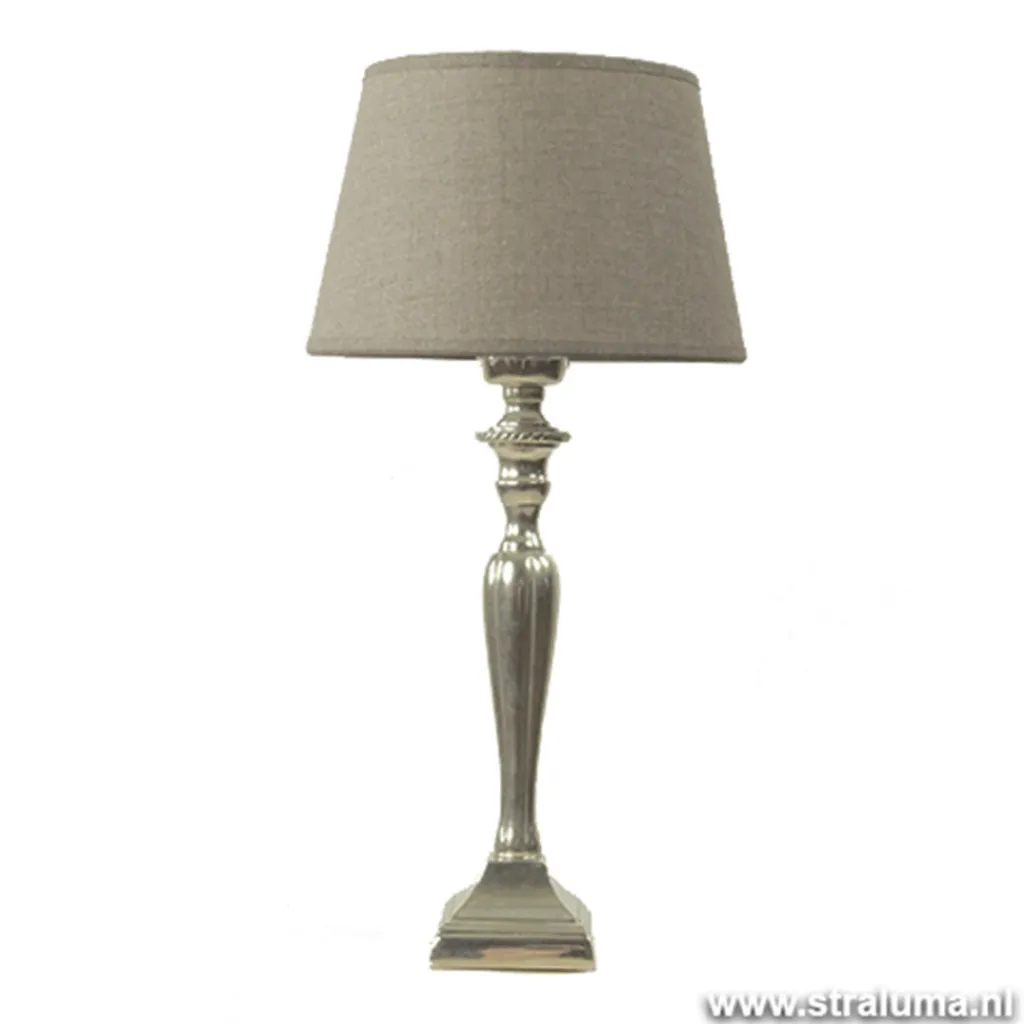 Straluma Lampenkap taupe Drum 20 cm> Klassieke Verlichting|Woonkamerlampen