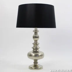 Straluma Lampenkap zwart Bridge 50 cm Chinz 20> Klassieke Verlichting|Woonkamerlampen