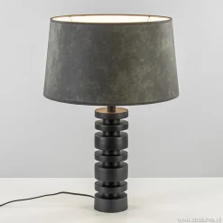 Straluma Lampvoet Desley zwart EXCL.KAP> Tafellampen|Lampenvoeten