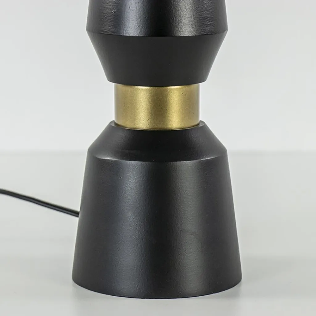 Straluma Lampvoet Ilvar zwart/mat goud z/kap> Tafellampen|Lampenvoeten