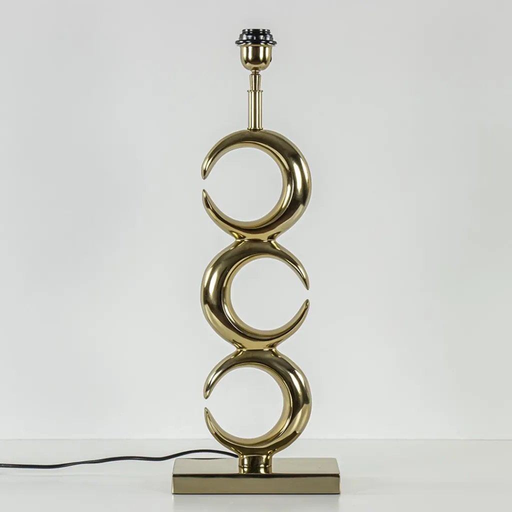 Straluma Lampvoet Maan light gold glossy metaal> Tafellampen|Lampenvoeten