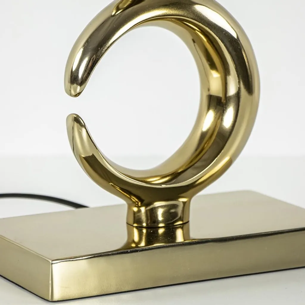 Straluma Lampvoet Maan light gold glossy metaal> Tafellampen|Lampenvoeten