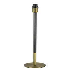 Straluma Lampvoet Rodrigo antiek brons / mat zwart excl. kap> Tafellampen|Lampenvoeten