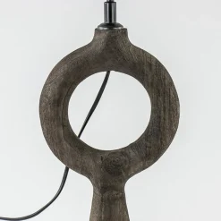 Straluma Lampvoet Sabuli hout donker bruin excl. kap> Tafellampen|Lampenvoeten