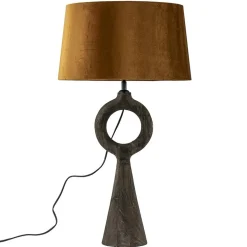 Straluma Lampvoet Sabuli hout donker bruin excl. kap><noscript><img width=