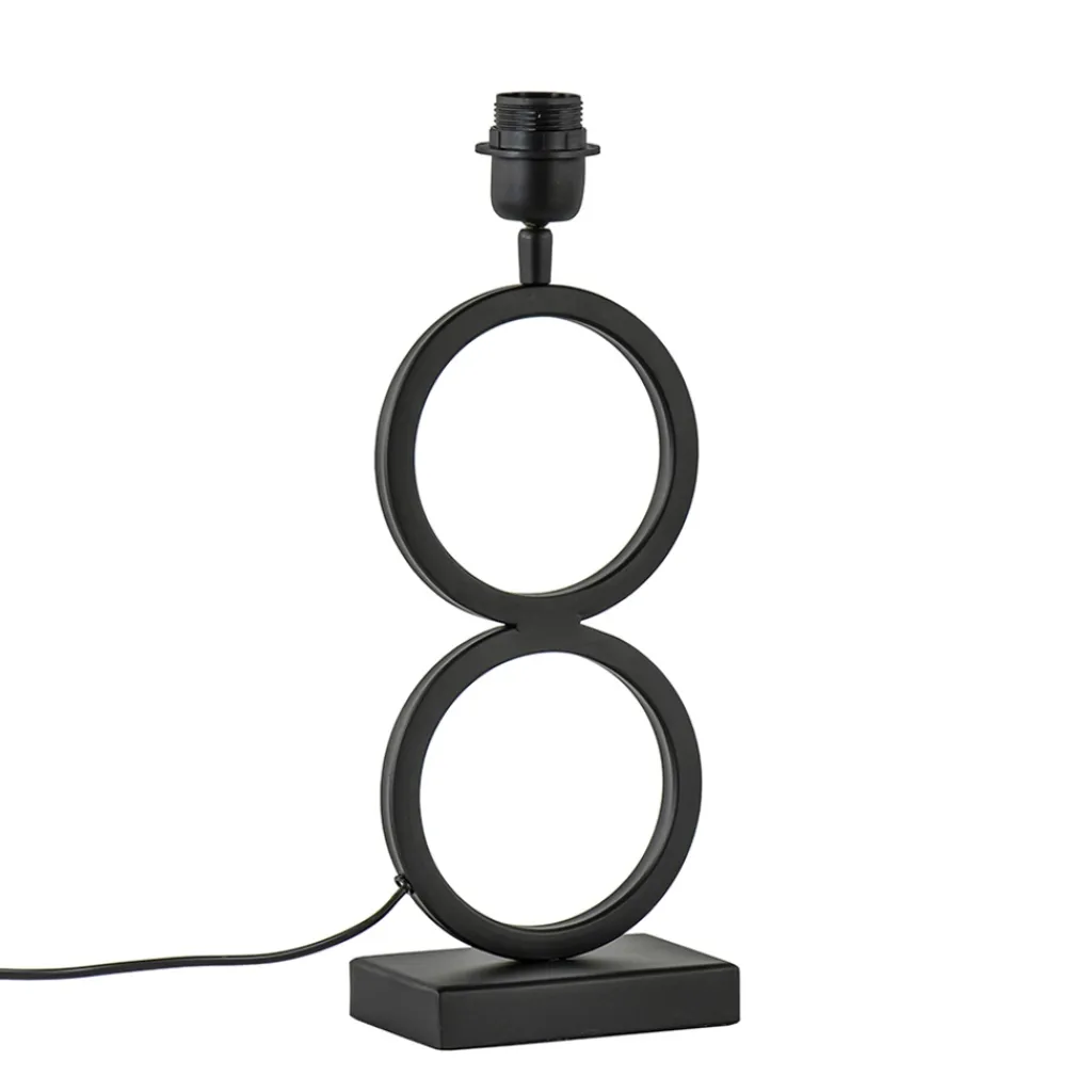 Straluma Lampvoet Stelios mat zwart exclusief kap> Tafellampen|Lampenvoeten