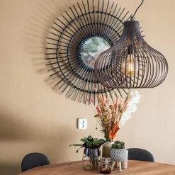 Straluma Landelijke draadlamp-hanglamp bruin 48cm><noscript><img width=