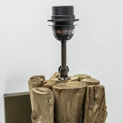 Straluma Landelijke wandlamp Bluma hout exclusief kap><noscript><img width=