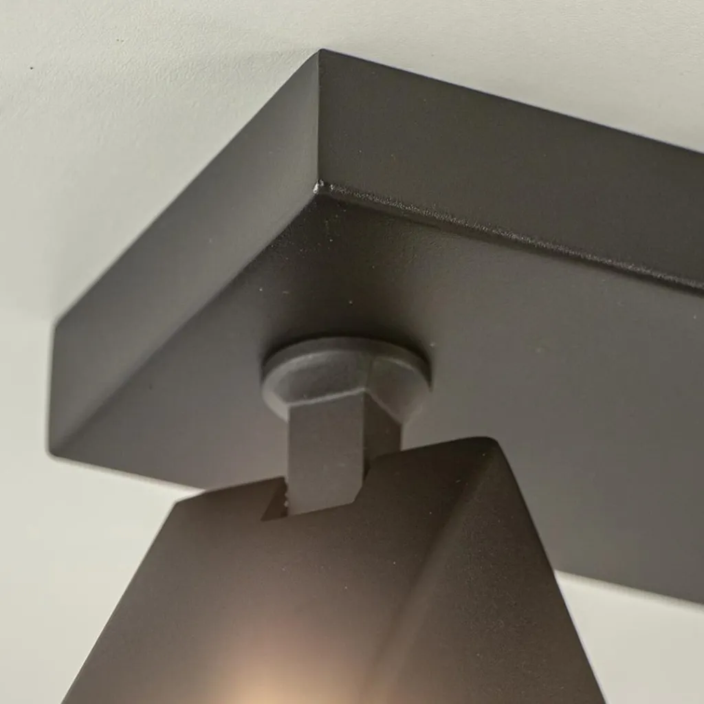 Straluma Langwerpige opbouwspot 3-lichts balk zwart> Opbouwspots|Woonkamerlampen