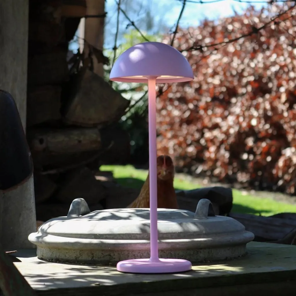 Straluma LED buitenlamp op batterij roze IP54> Tafellampen|Buitenlampen
