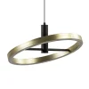 Straluma LED hanglamp Circle zwart/goud 3-standen dimbaar> Hanglampen|Eetkamerverlichting