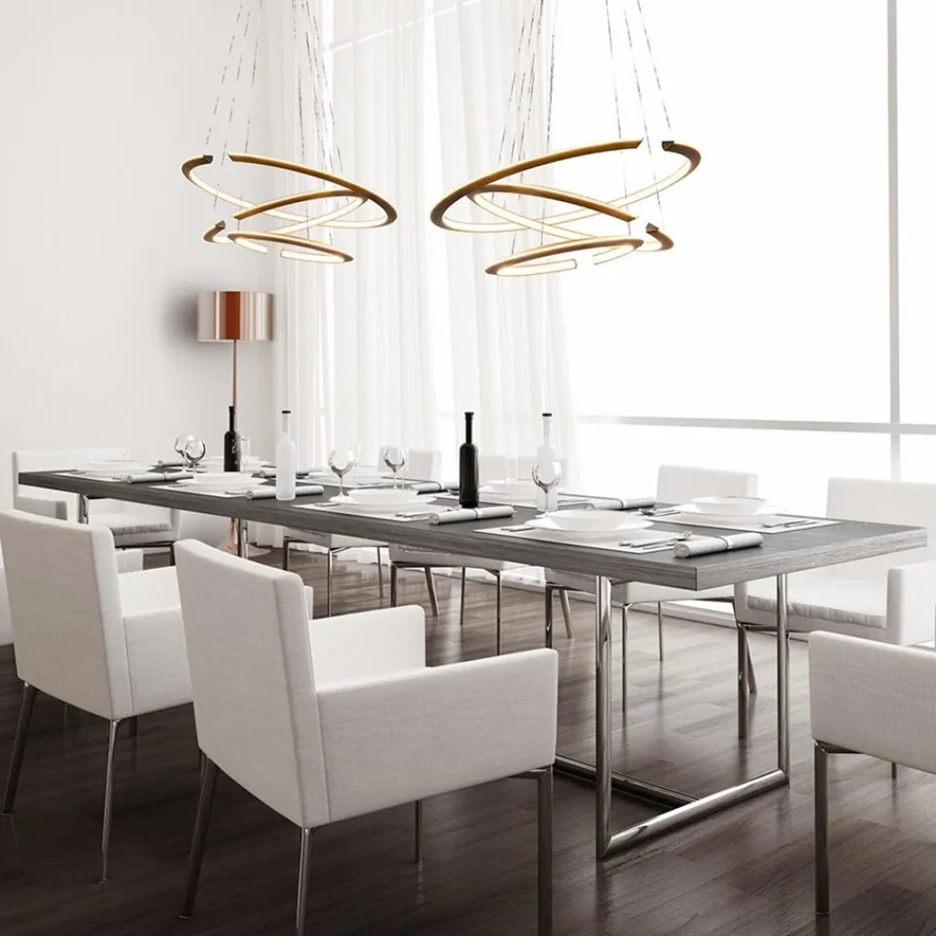 Straluma LED hanglamp ringen mat zwart> Hanglampen|Eettafellampen