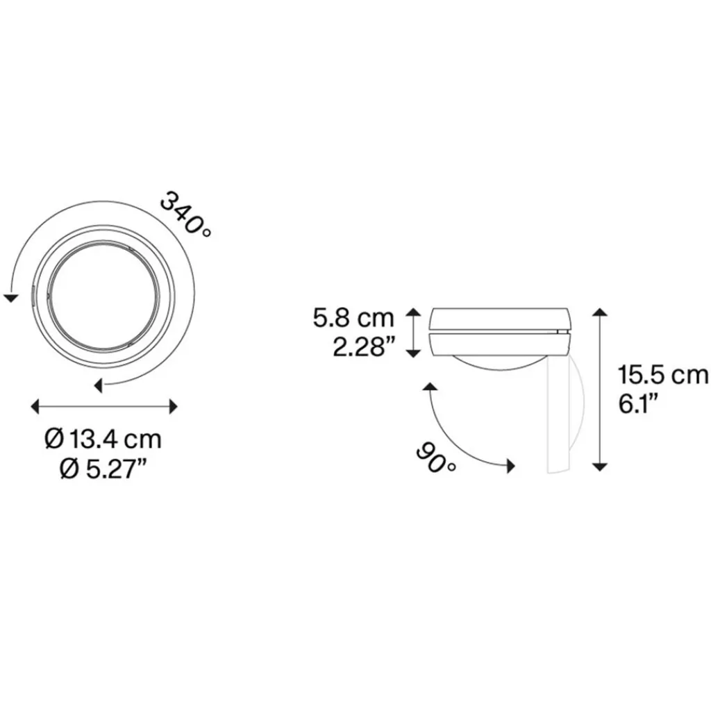 Straluma LED plafondspot Nautilus chroom verstelbaar> Plafondlampen|Opbouwspots