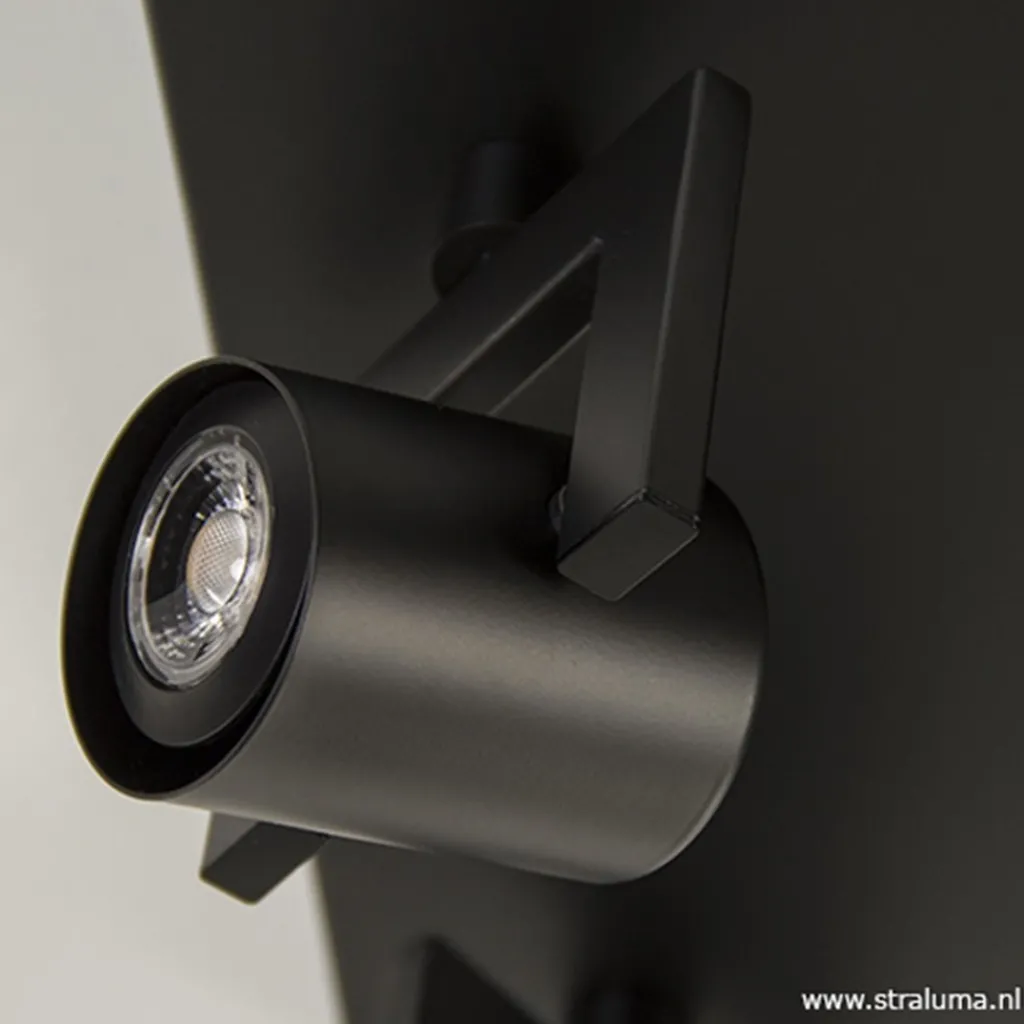 Straluma LED plafondspot vierkant mat zwart> Plafondlampen|Opbouwspots