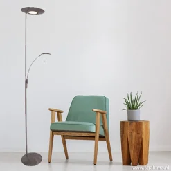 Straluma LED staande lamp-uplighter staal-dimbaar><noscript><img width=