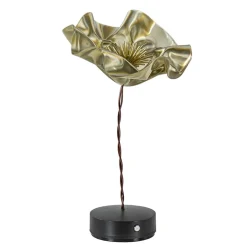 Straluma LED tafellamp Lafleur op battrij velvet> Tafellampen|LED Tafellampen