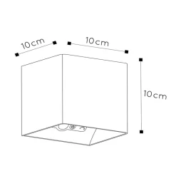 Straluma LED wandlamp oplaadbaar wit vierkant IP54><noscript><img width=