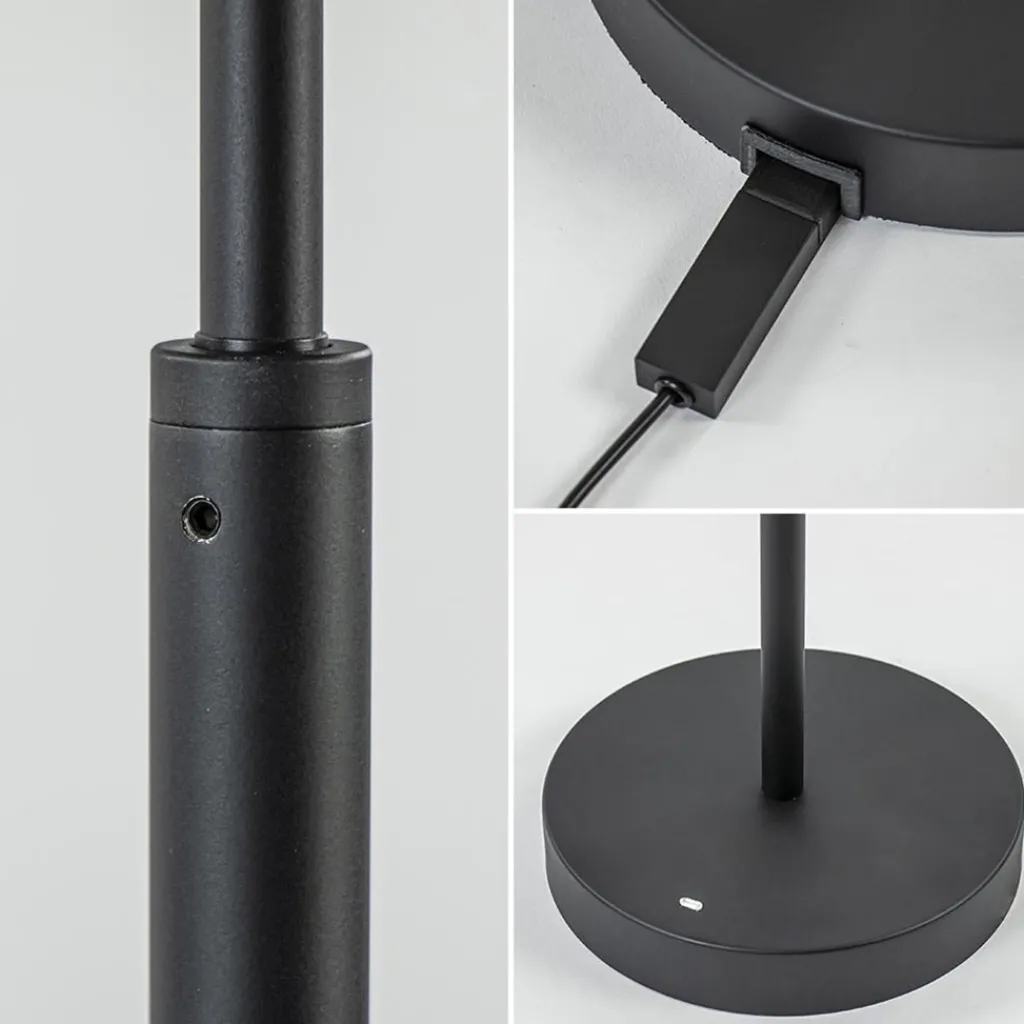 Straluma Leeslamp Plano Akku zwart oplaadbaar> Vloerlampen|Leeslampen