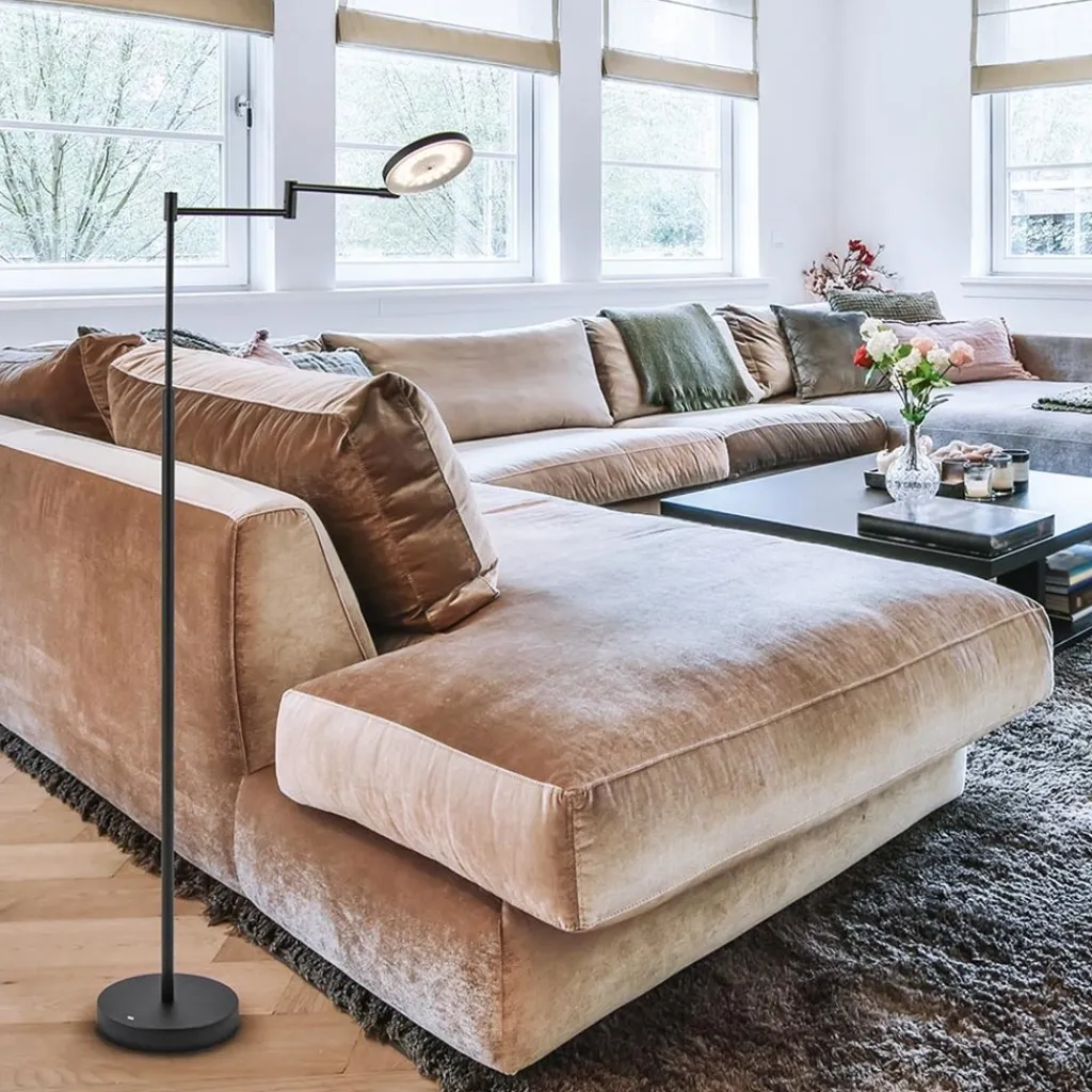 Straluma Leeslamp Plano Akku zwart oplaadbaar> Vloerlampen|Leeslampen