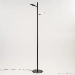 Straluma Leeslamp Raggio 2L zwart 3-step dim> Vloerlampen|Leeslampen
