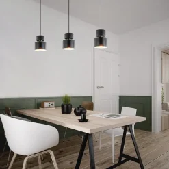 Straluma 3-Lichts eettafelhanglamp zwart met goud accent><noscript><img width=