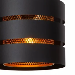 Straluma 3-Lichts eettafelhanglamp zwart met goud><noscript><img width=