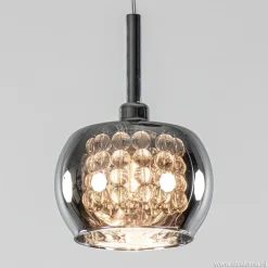 Straluma 3-Lichts hanglamp chroom met smokey glazen kappen><noscript><img width=