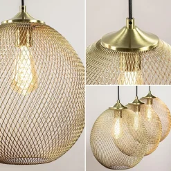 Straluma 3-Lichts hanglamp Moroc goud Light and Living><noscript><img width=
