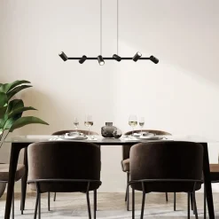 Straluma 6-Lichts hanglamp spots verstelbaar zwart><noscript><img width=