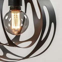 Straluma 3-Lichts hanglamp zwart met ronde kappen><noscript><img width=