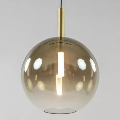Straluma 3-Lichts LED eettafelhanglamp met gold fading glas><noscript><img width=