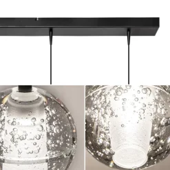 Straluma 5-Lichts LED eettafelhanglamp helder glazen bollen><noscript><img width=