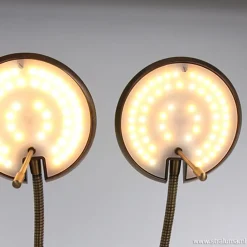 Straluma 2-Lichts leeslamp brons LED dimbaar><noscript><img width=