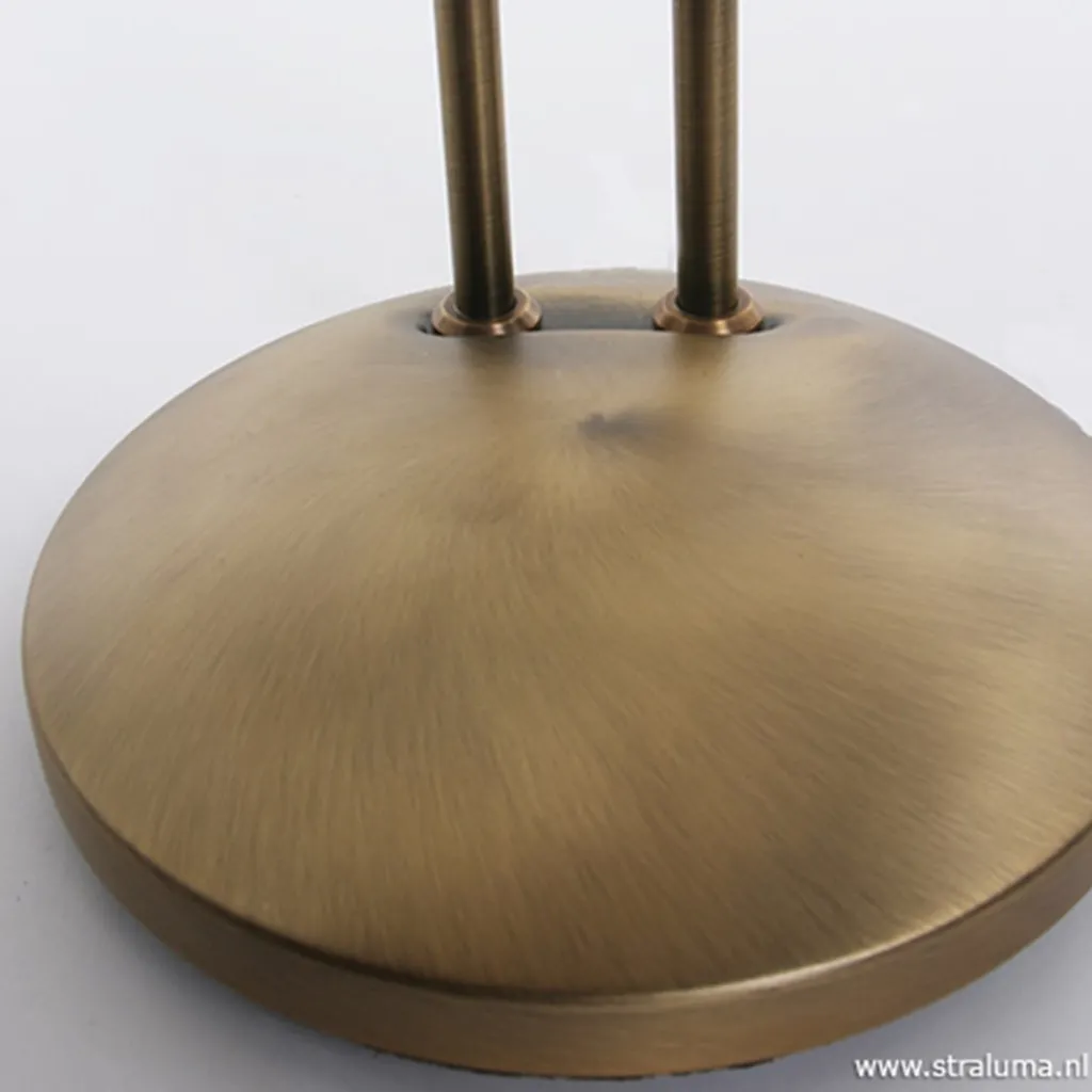 Straluma 2-Lichts leeslamp brons LED dimbaar> Vloerlampen|Leeslampen