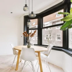 Straluma 3-Lichts ronde eettafelhanglamp zwart met smoke glas><noscript><img width=