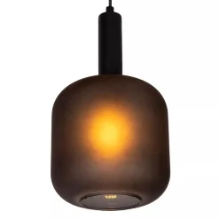 Straluma 3-Lichts ronde hanglamp mat zwarte glazen kappen><noscript><img width=