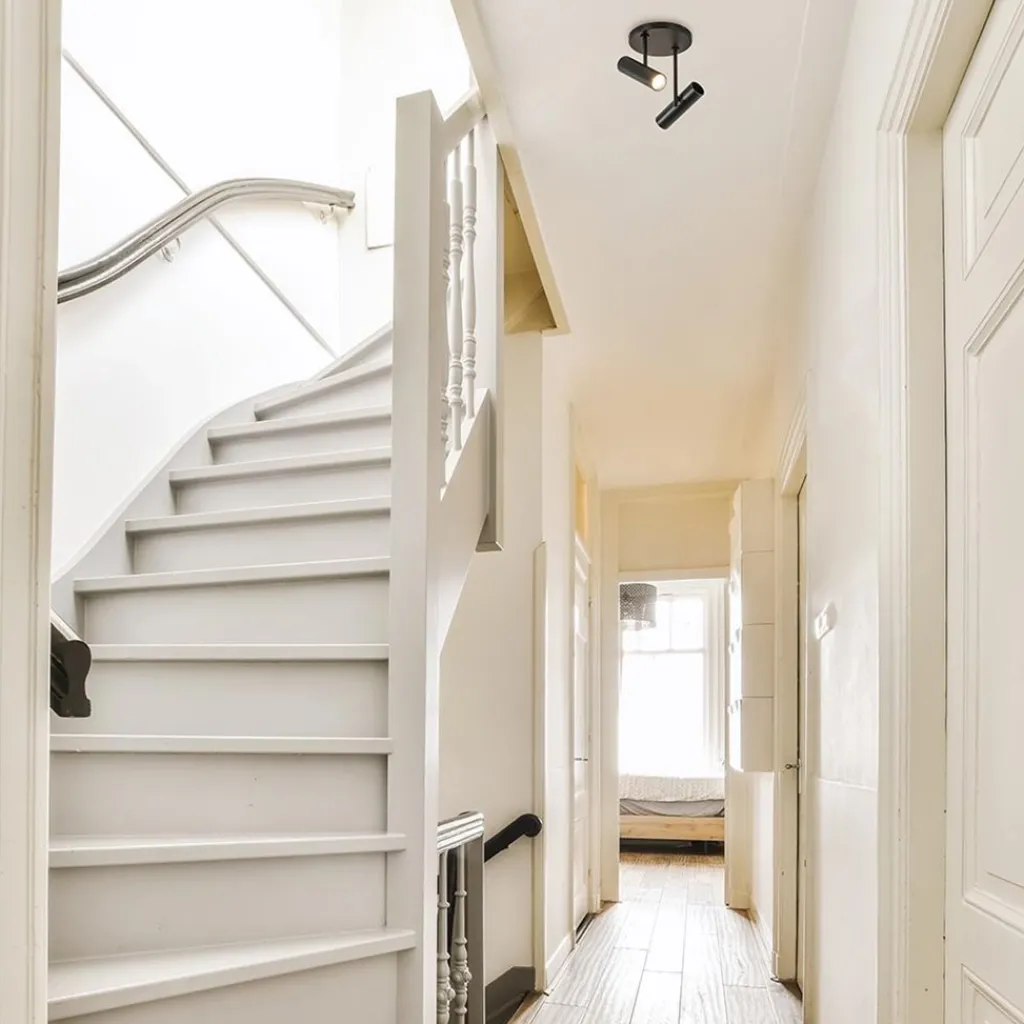 Straluma 2-Lichts ronde opbouwspot met cilinders zwart> Opbouwspots|Woonkamerlampen