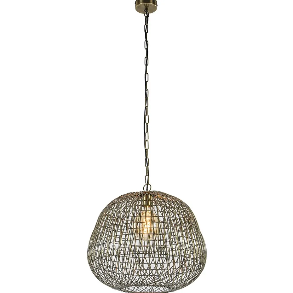 Straluma Light & Living hanglamp Alwina brons draad> Light and Living|Keukenverlichting