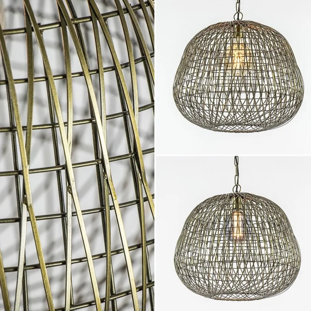 Straluma Light & Living hanglamp Alwina brons draad> Light and Living|Keukenverlichting