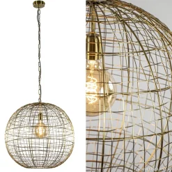 Straluma Light & Living hanglamp Mirana goud> Eettafellampen|Draadlampen