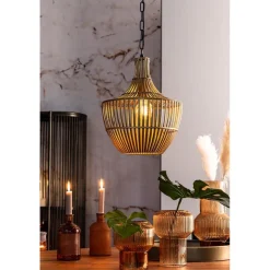 Straluma Light and Living hanglamp Stella antiek brons met zwart><noscript><img width=