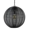 Straluma Light and Living hanglamp Amarah rond mat zwart> Eettafellampen|Draadlampen