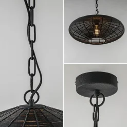 Straluma Light and Living hanglamp Bahoto mat zwart 51 cm><noscript><img width=