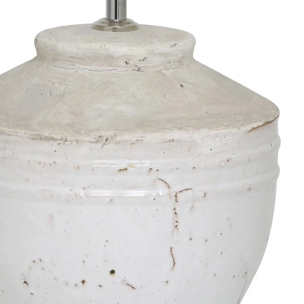 Straluma Light and Living lampvoet Toba wit 25x35 cm> Lampenvoeten|Light and Living