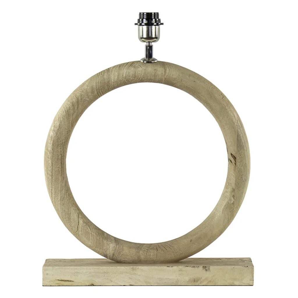 Straluma Light and Living lampvoet Nubia hout naturel> Tafellampen|Lampenvoeten