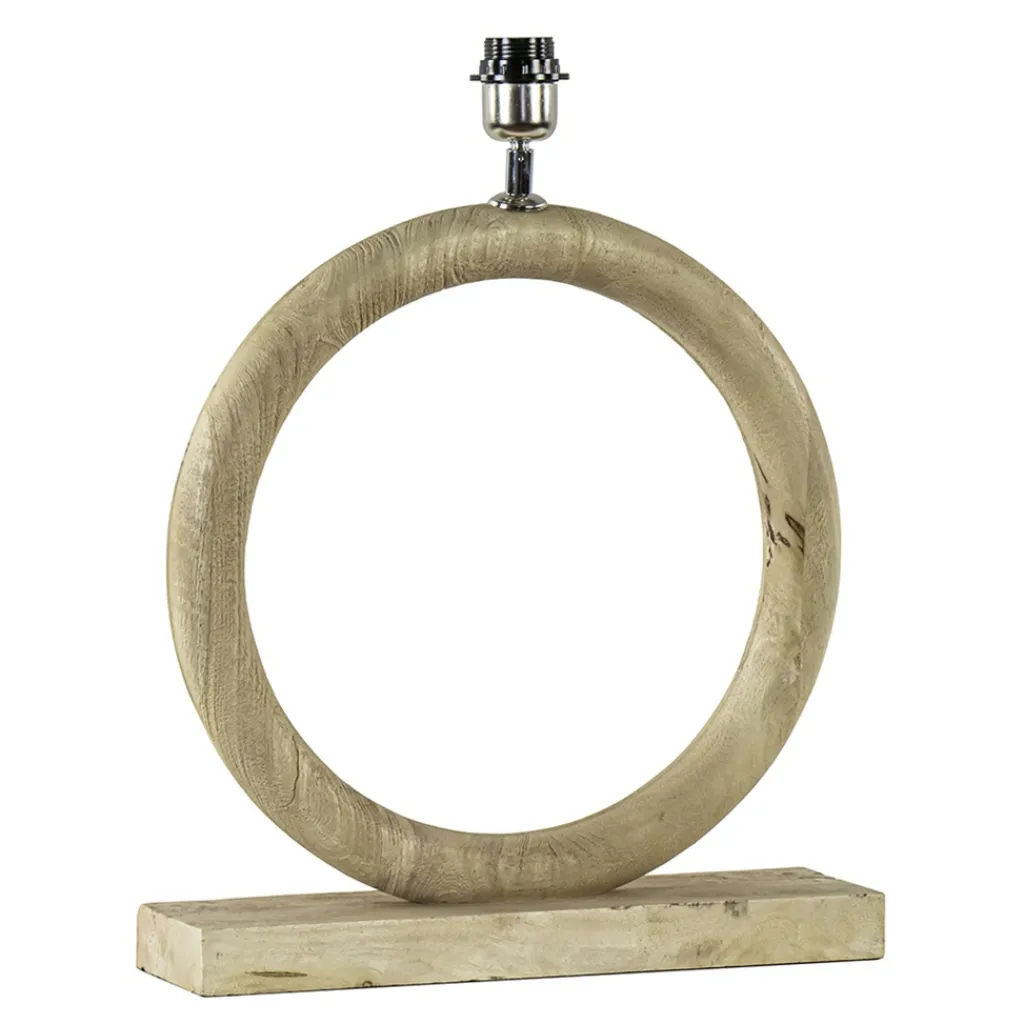 Straluma Light and Living lampvoet Nubia hout naturel> Tafellampen|Lampenvoeten