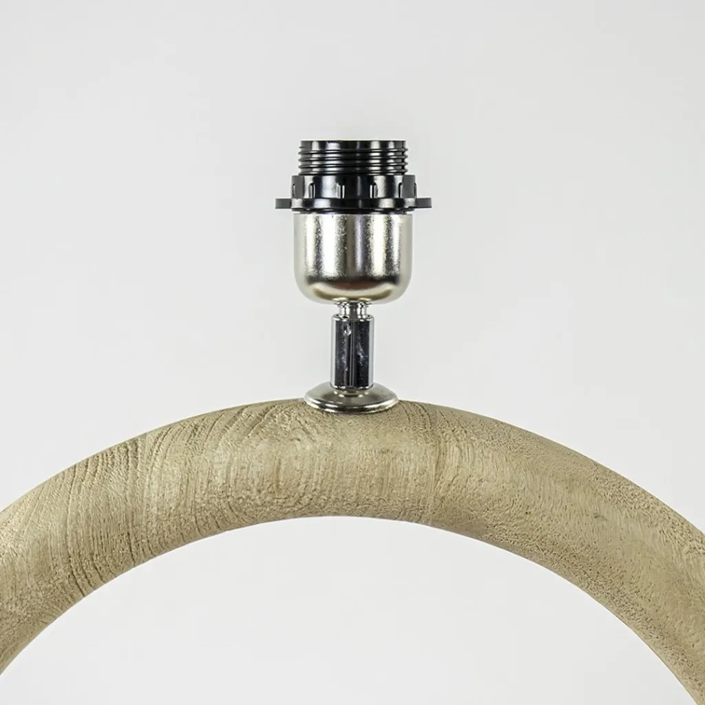 Straluma Light and Living lampvoet Nubia hout naturel> Tafellampen|Lampenvoeten