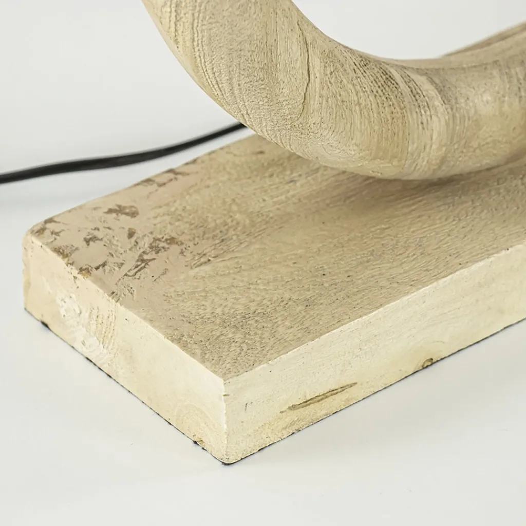 Straluma Light and Living lampvoet Nubia hout naturel> Tafellampen|Lampenvoeten